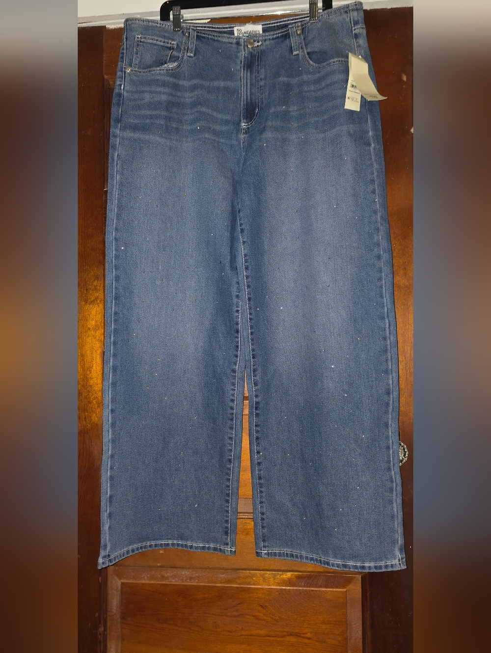 No Boundaries Rhinestone Wide Leg Jeans